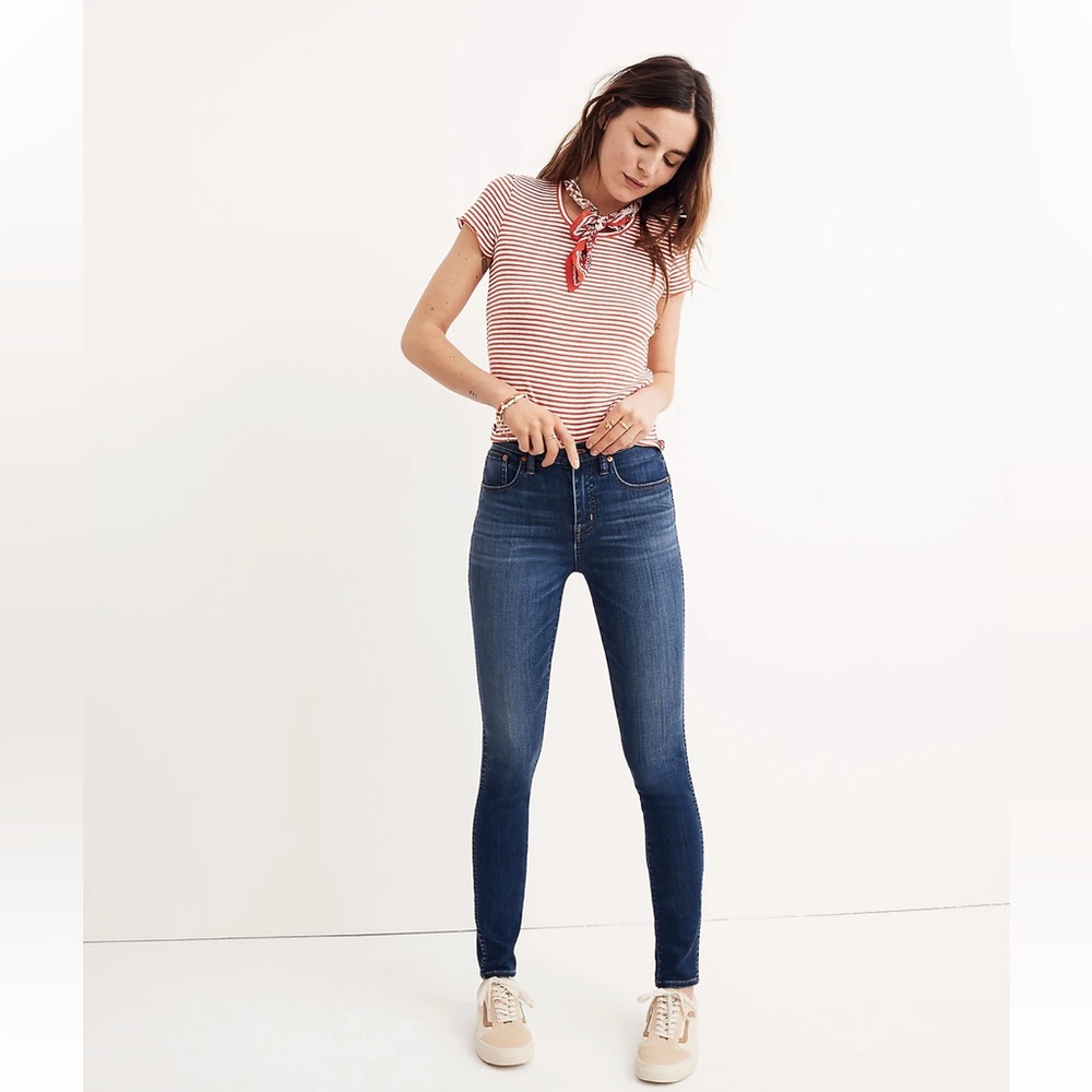 Madewell 10" High-Rise Skinny Jeans in Danny Wash - Size 29